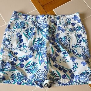 Floral Blue and White Women's Skort  Pre-owned. Excellent Condition